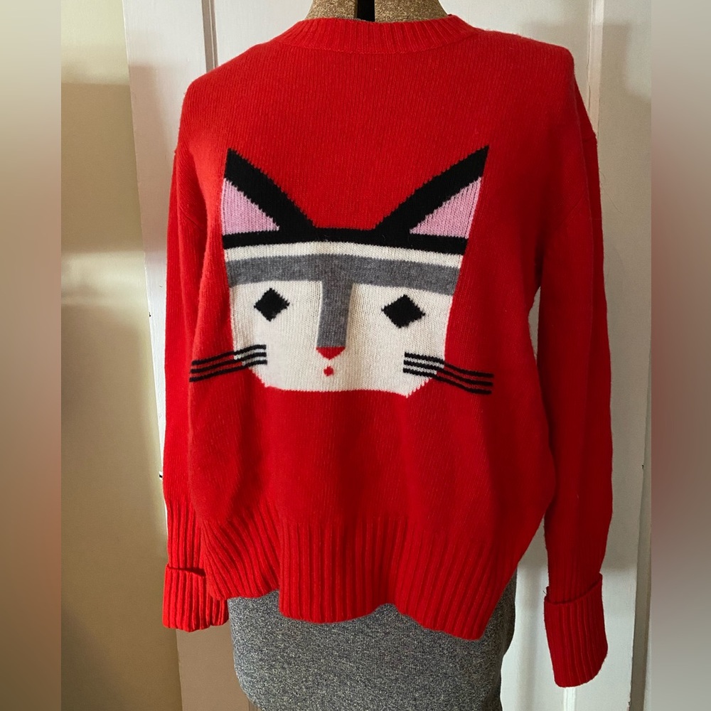 Markus Lupfer Red kitty sweater.